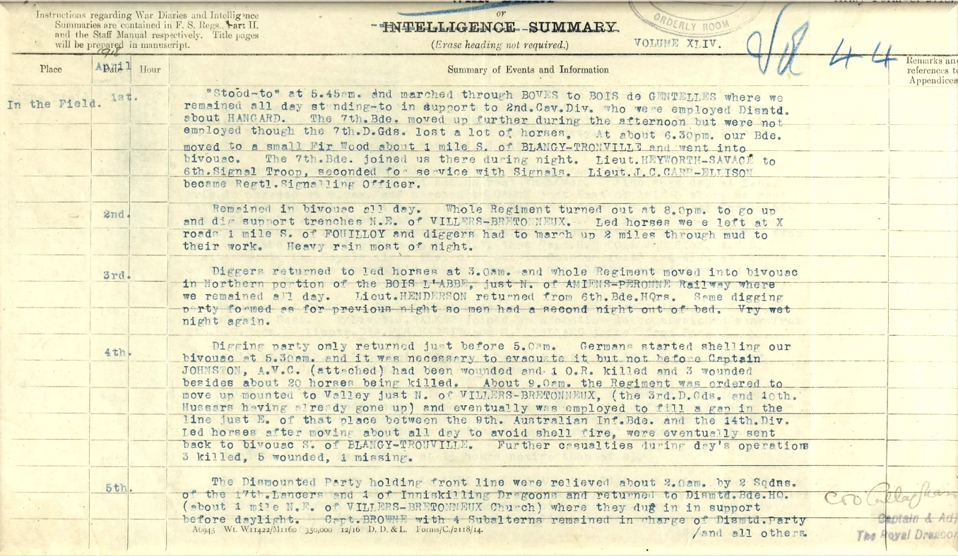 War diary
