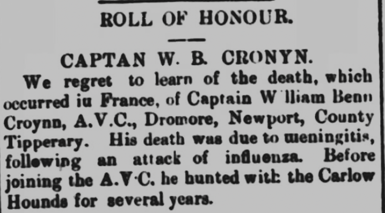 Carlow Sentinel February,1918