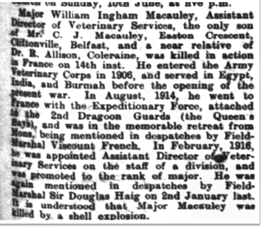 The Ballymoney Free Press May 31,1917